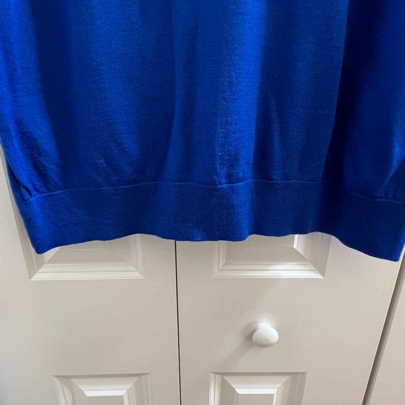 Banana Republic Merino Wool Sleeveless Sweater - Blue - Size XXL - Picture 6 of 8